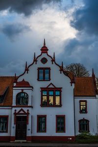 Low angle view of building against sky