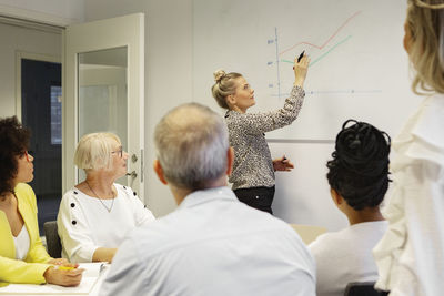 People at business meeting