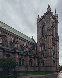 Low angle view of historic building against sky