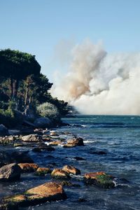 Scenic view of sea against sky