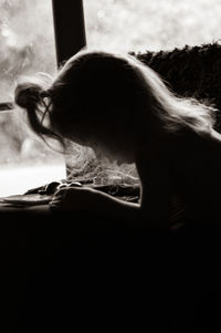 Close-up portrait of a woman