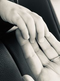 Close-up of hands
