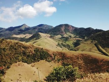 Scenic view of mountains