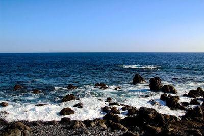 Scenic view of sea against sky