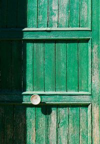 Close-up of wooden door