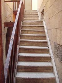 Low angle view of staircase in building