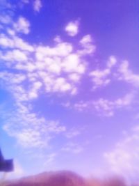 Low angle view of cloudy sky