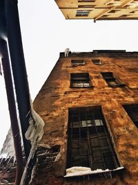 Low angle view of built structure against sky