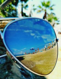 Tourists on beach