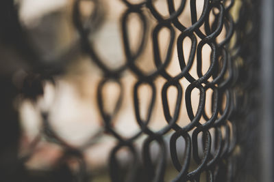 Close-up of chainlink fence