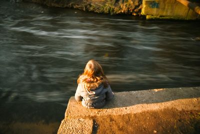 Man standing in water