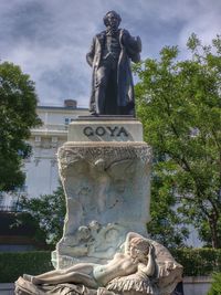 Low angle view of statue