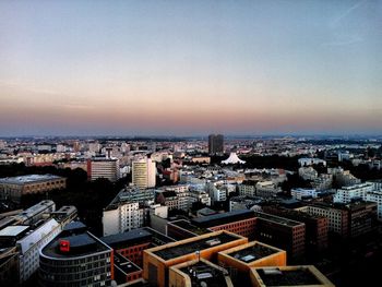 Cityscape at sunset