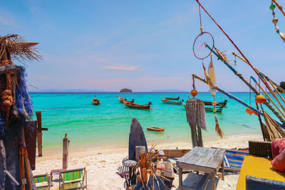 Panoramic view of beach against sky