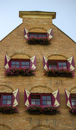 Low angle view of building against sky