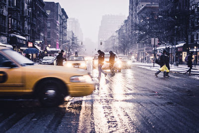 Traffic on city street