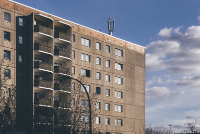 Low angle view of buildings against sky