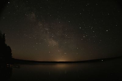 Scenic view of sky at night