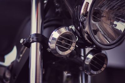 Close-up of bicycle wheel