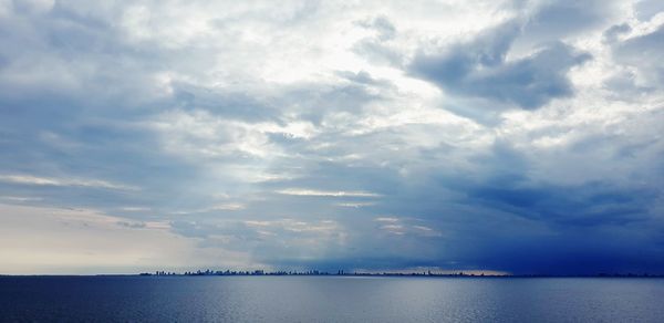 Scenic view of sea against sky