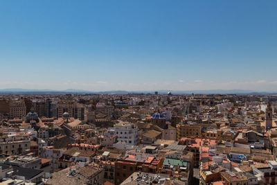 High angle view of townscape against sky