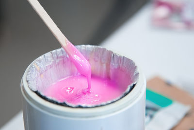 Close-up of drink on table