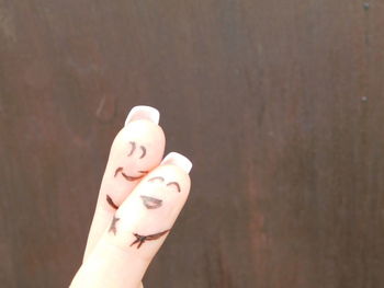 Close-up of human hand