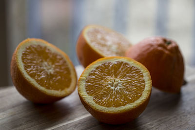 Close-up of fruits on table