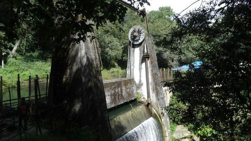 View of built structure with trees in background