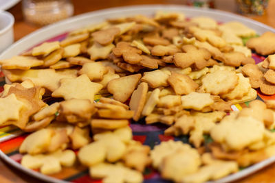 Close-up of meal served in plate