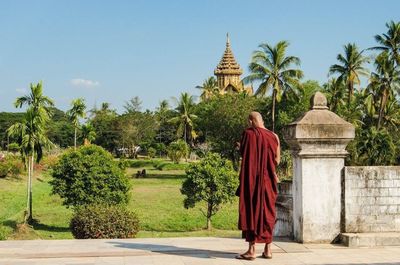 Tourists in temple