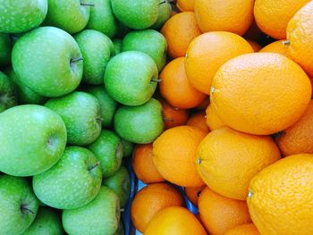 Full frame shot of oranges