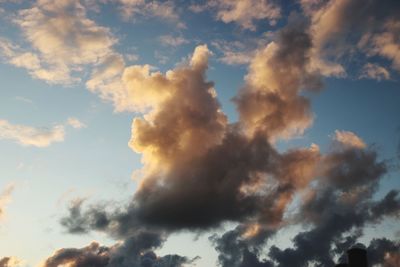 Low angle view of clouds in sky