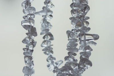 Close-up of lamp over white background