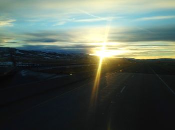 Road at sunset