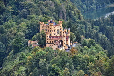 High angle view of castle in germany