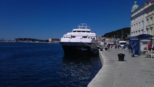 Boats in harbor