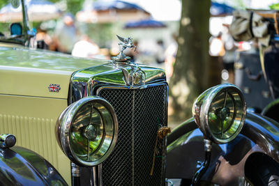 Close-up of vintage car