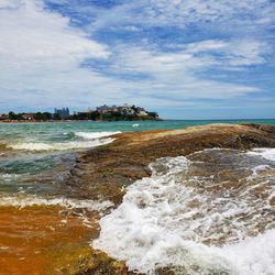 Scenic view of sea against sky