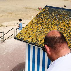 Man lying on ground