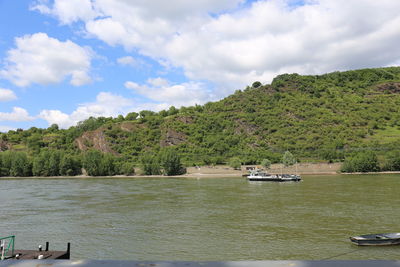 Scenic view of river against sky