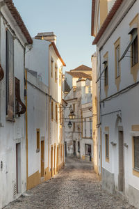 Buildings in town, evora, portugal.