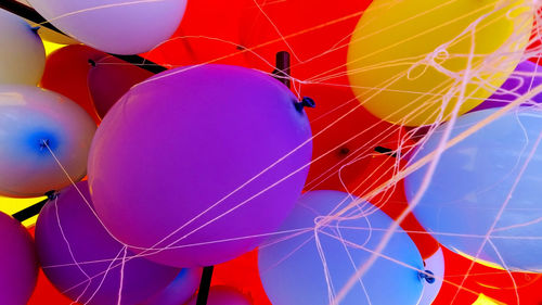 Colorful background of colored balloons