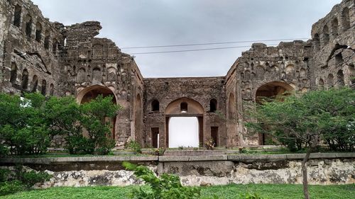 Low angle view of old building