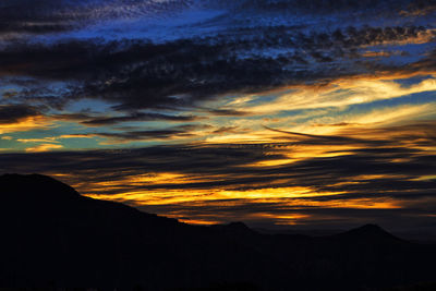 Dramatic sky over landscape