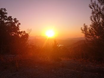 Scenic view of sunset