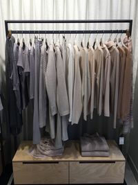 Colour coordinated clothes rail 2