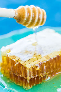 Close-up of ice cream in glass