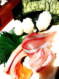 Close-up of served food