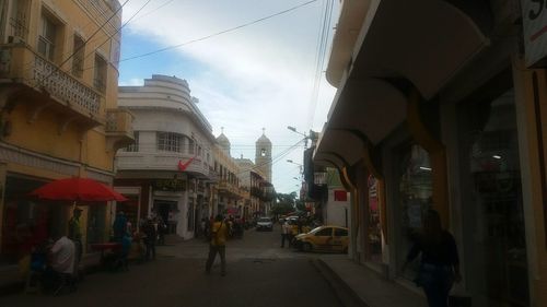 View of city street